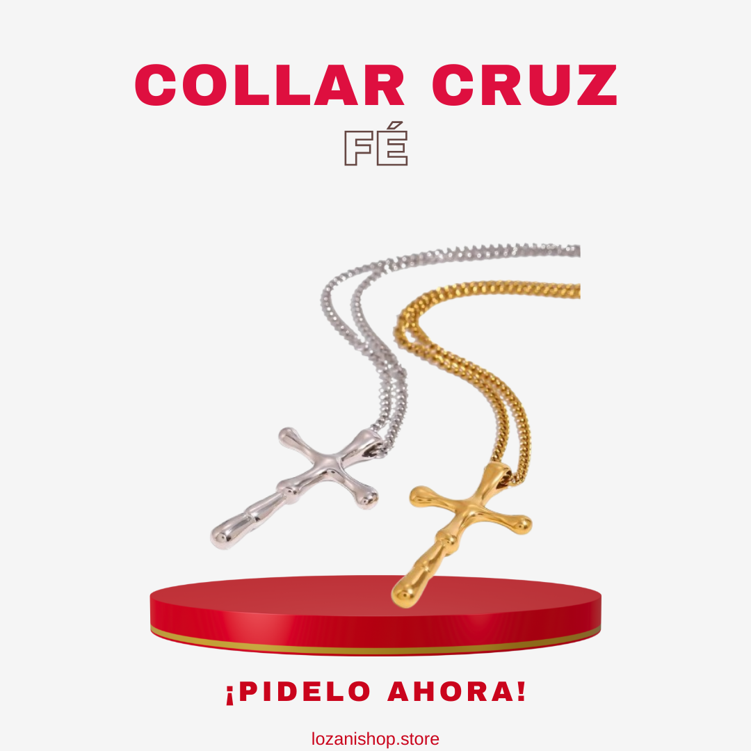 Collar Cruz Fe – Exclusividad y Calidad Premium con Microfibra y Tarjeta Personalizada🙌